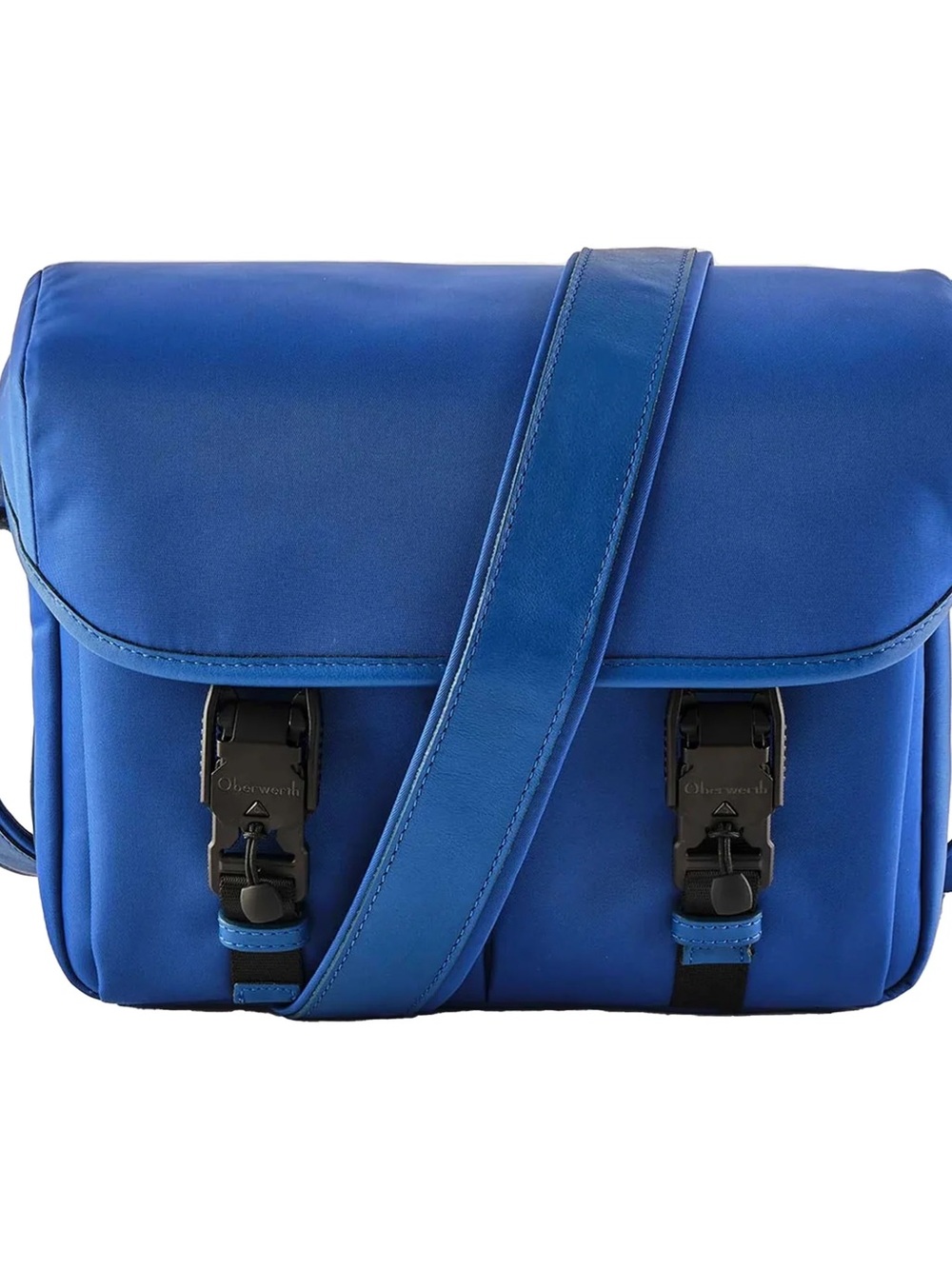 Oberwerth Blue Camera Messenger Bag with Adjustable Strap size Medium